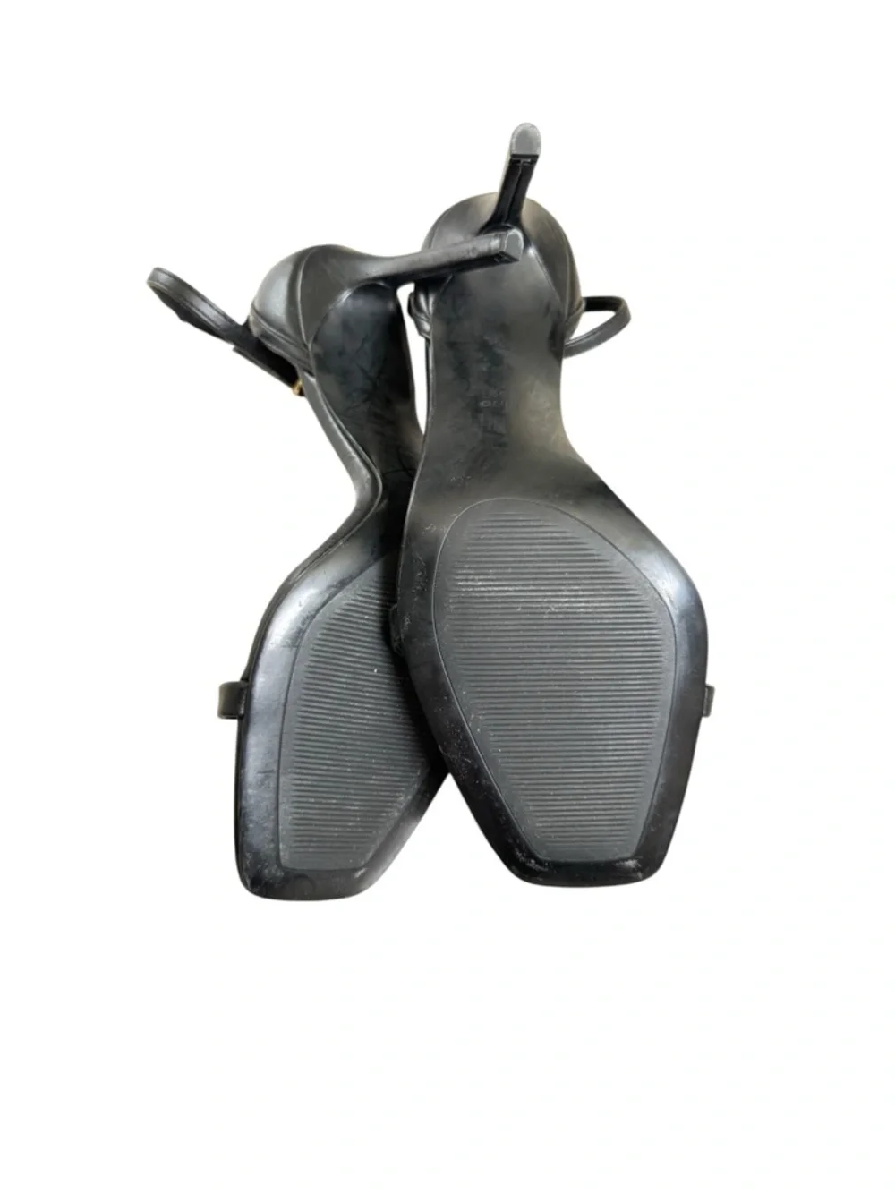 New! Mango Strappy Black Heeled Sandals 39(8)